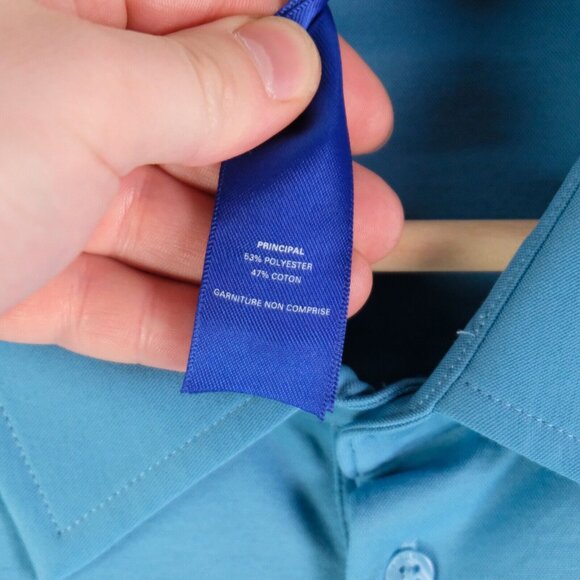 Kit Ace Polo Mens Extra Large Blue Short Sleeve Performance City Preppy Stretch - Picture 8 of 9